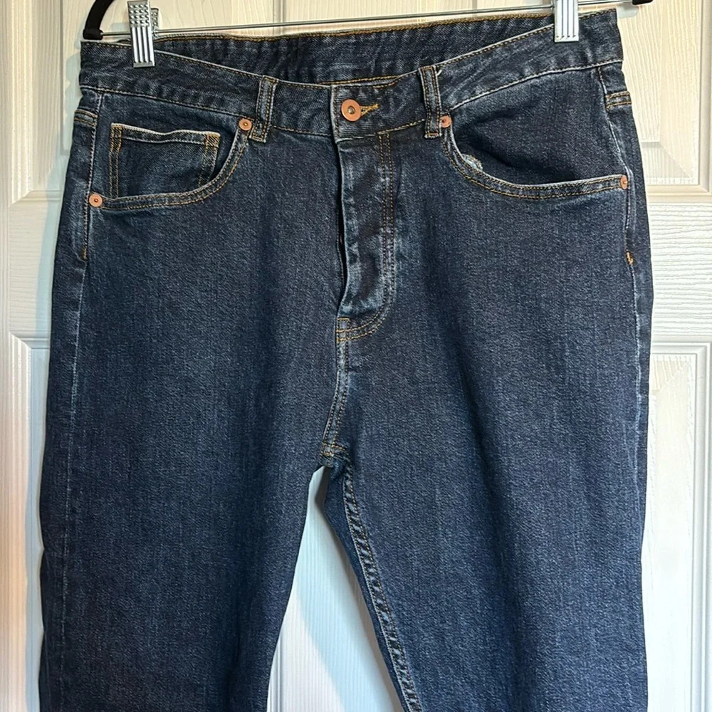 Elk Head men’s blue button fly slim fit jeans size 32